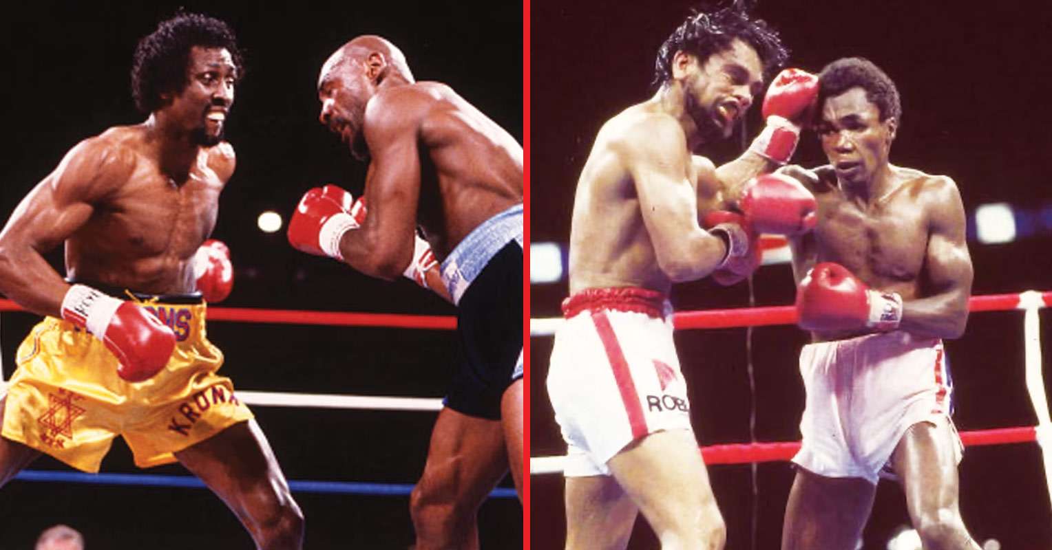 Roberto Duran, Sugar Ray Leonard, Thomas Hearns and Marvin Hagler