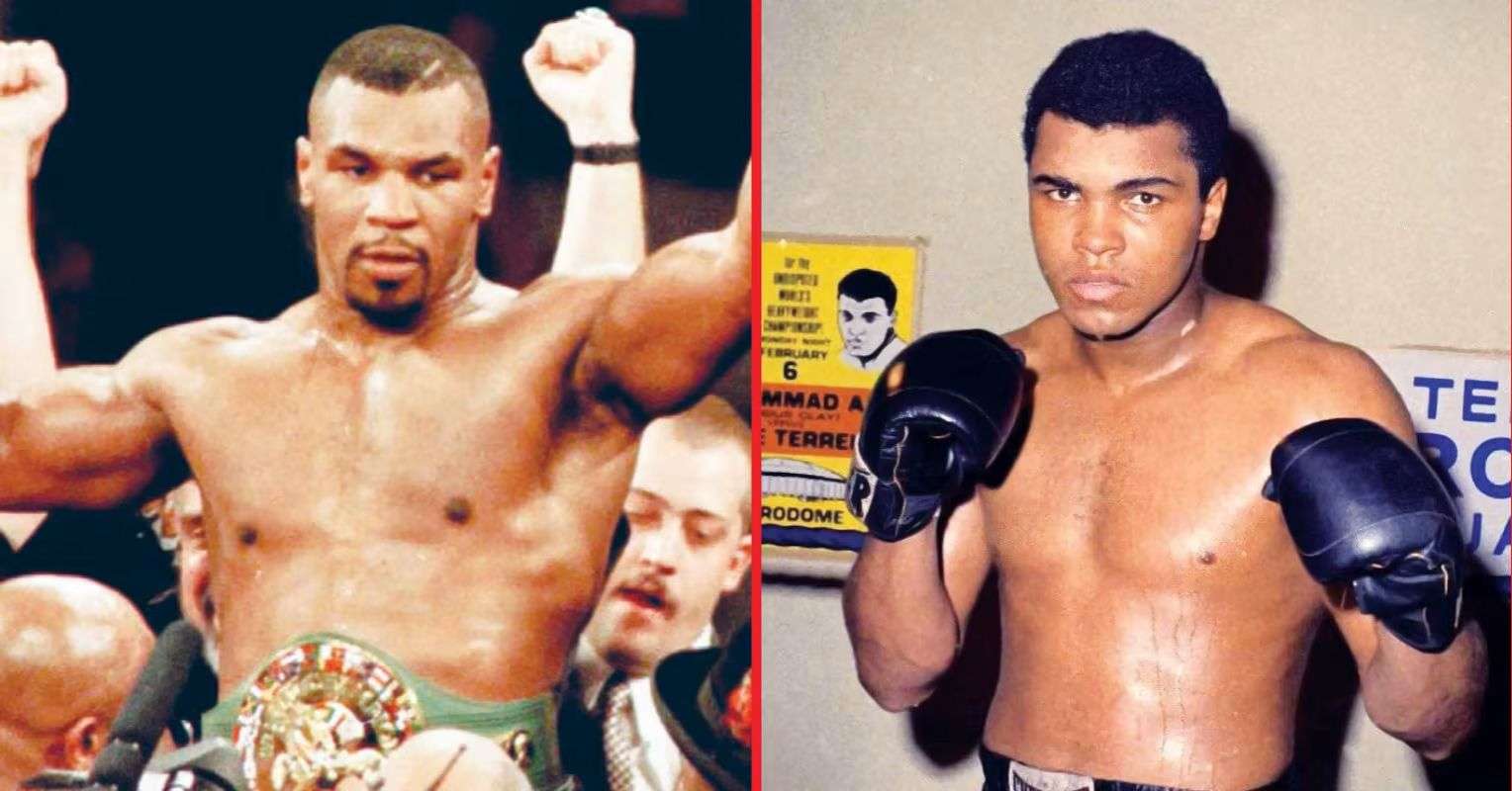 Mike Tyson and Muhammad Ali