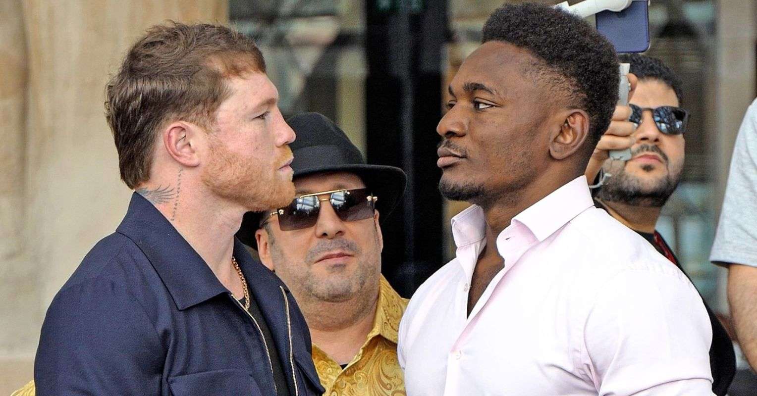 Canelo Alvarez and Christian Mbilli