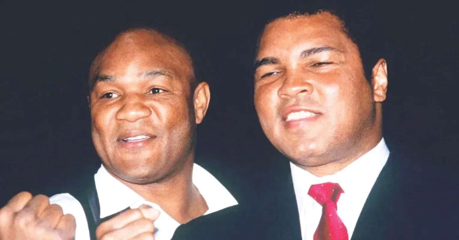 George Foreman and Muhammad Ali
