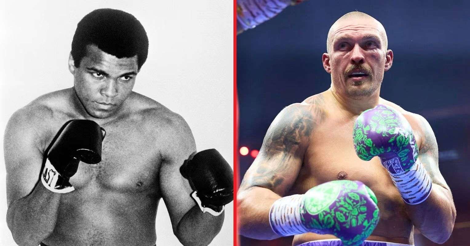 Muhammad Ali and Oleksandr Usyk