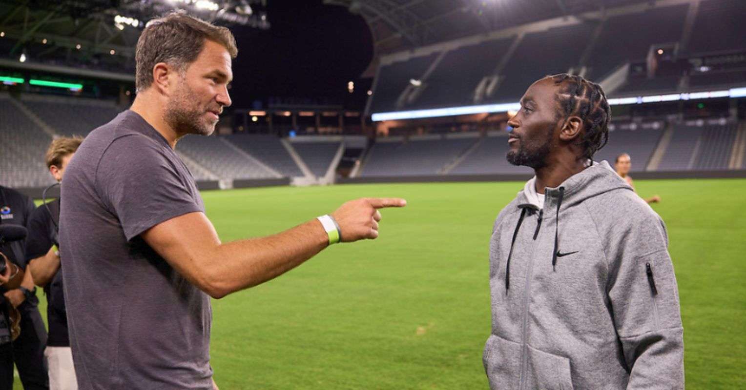 Eddie Hearn and Terence Crawford