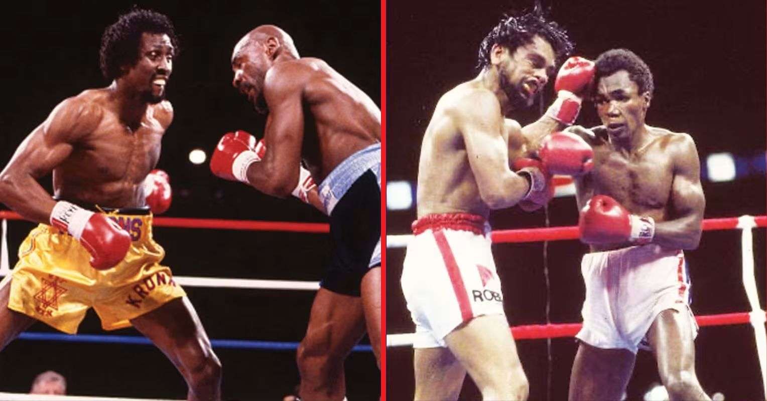 Roberto Duran, Sugar Ray Leonard, Thomas Hearns and Marvin Hagler