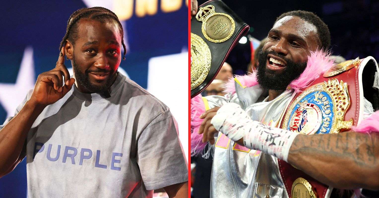 Terence Crawford and Jaron Ennis mid
