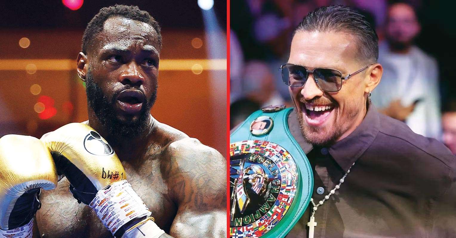 Deontay Wilder and Oleksandr Usyk