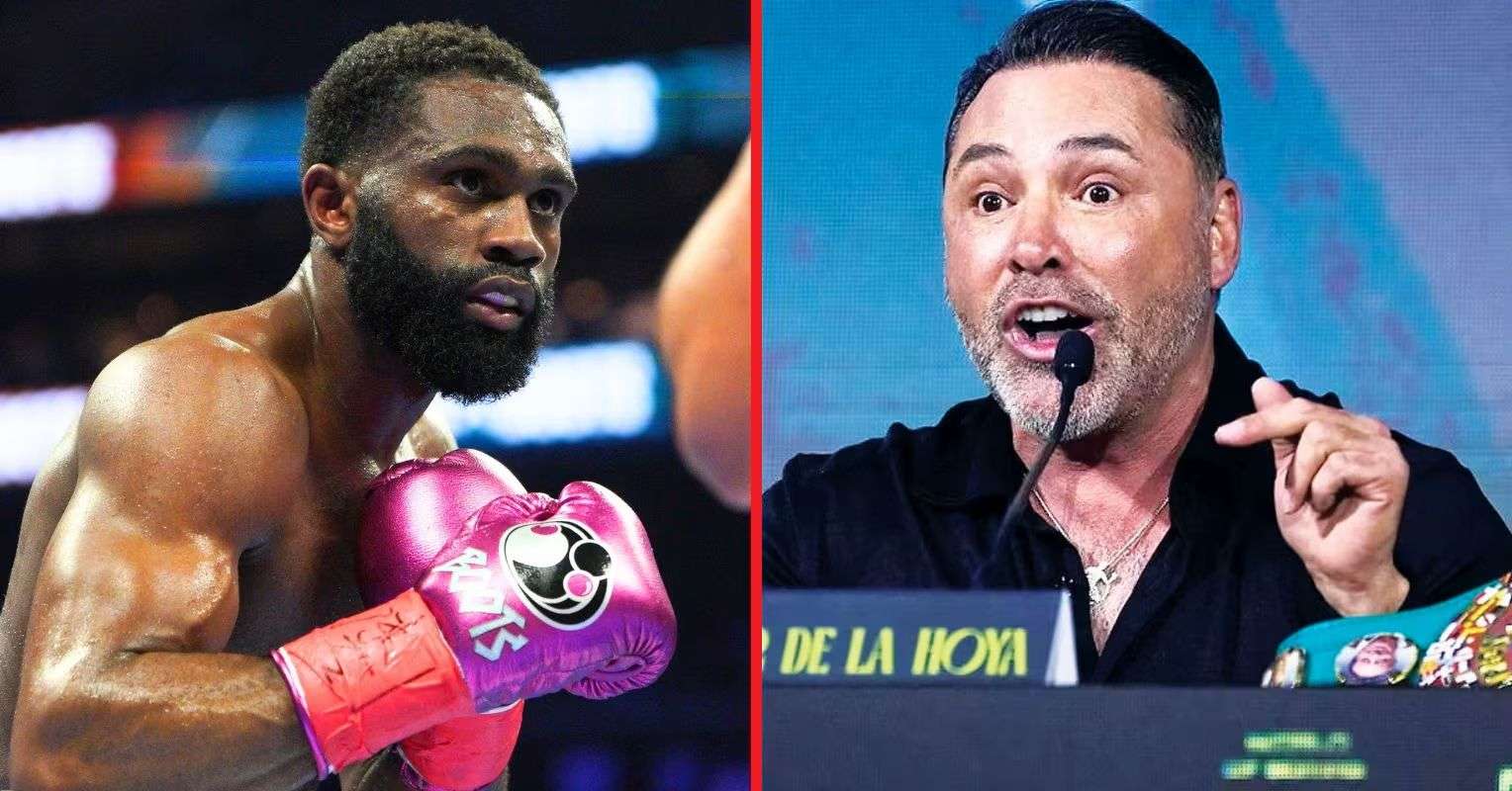 Jaron Ennis and Oscar De La Hoya