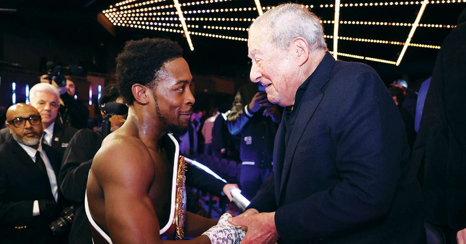 Bob Arum and Keyshawn Davis