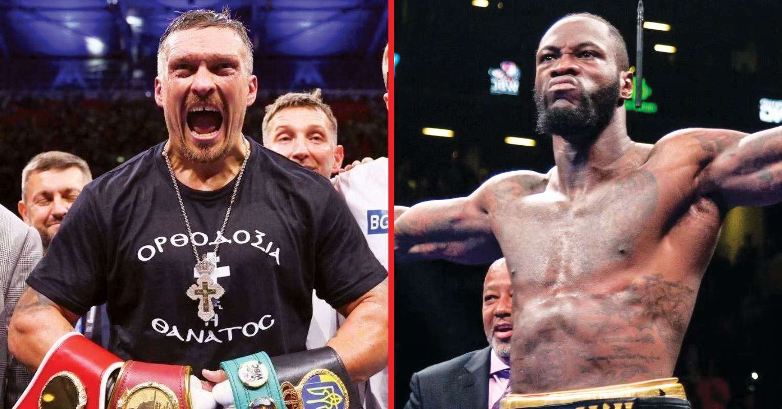Oleksandr Usyk and Deontay Wilder