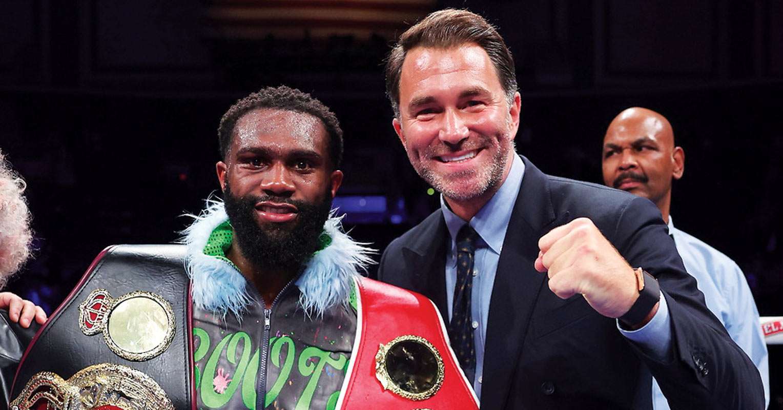 Jaron Ennis and Eddie Hearn