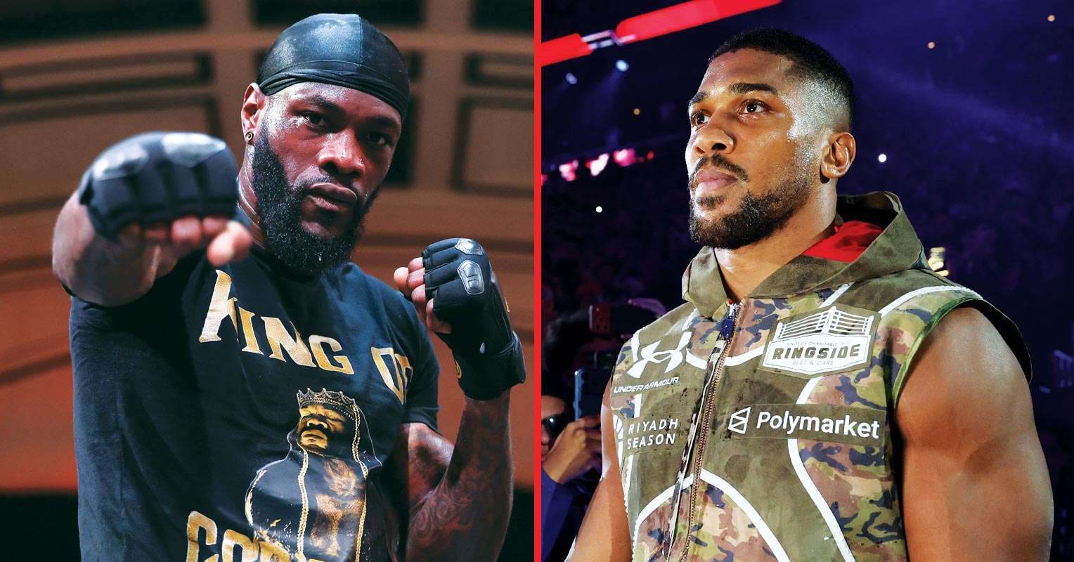 Deontay Wilder and Anthony Joshua