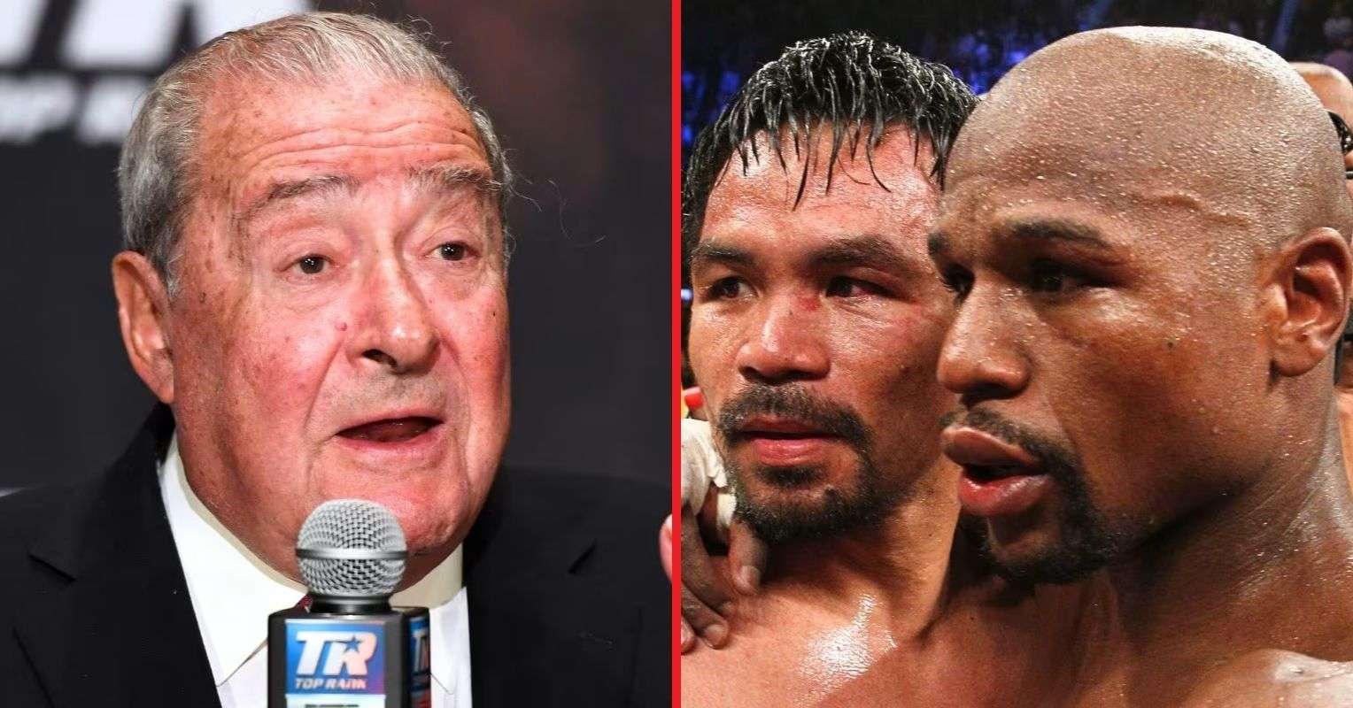 Bob Arum, Floyd Mayweather and Manny Pacquiao