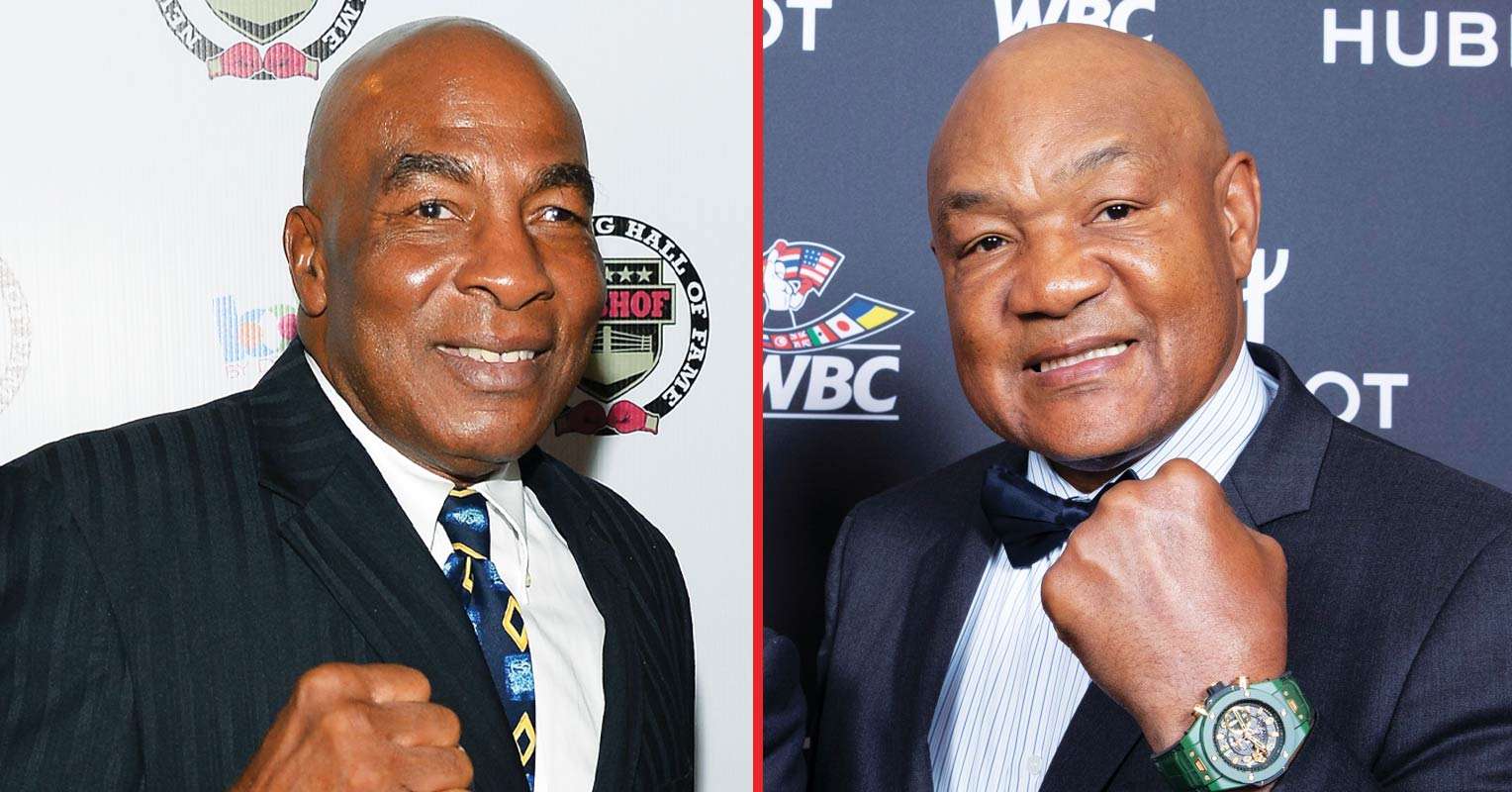 Earnie Shavers and George Foreman