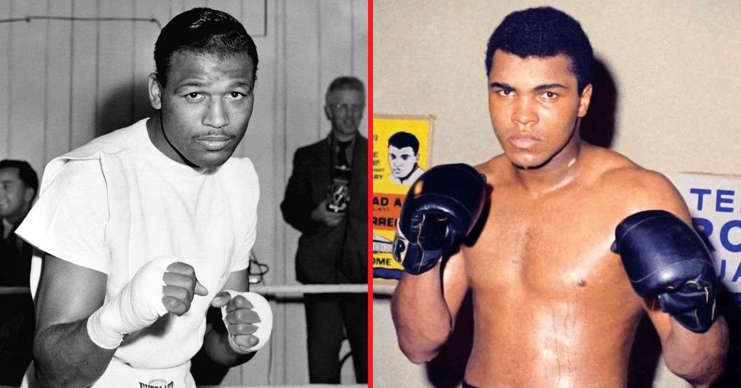 Sugar Ray Robinson and Muhammad Ali