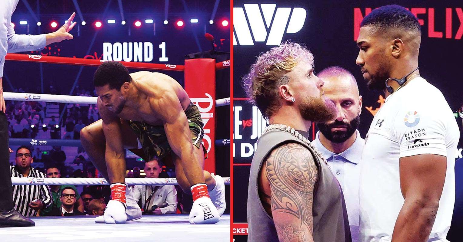 Jake Paul, Anthony Joshua and Kristian Prenga