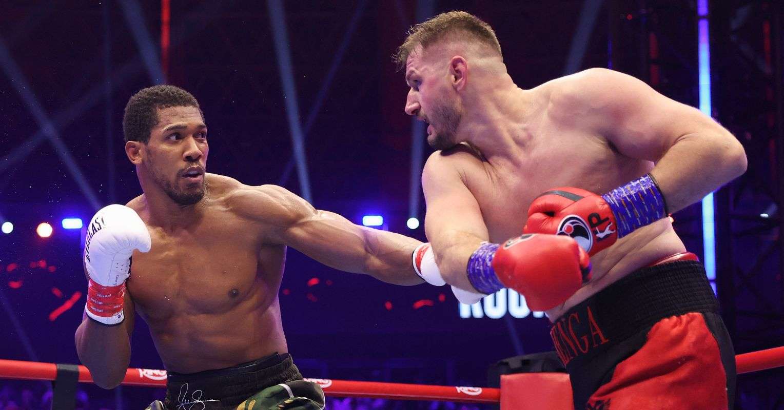 Anthony Joshua and Kristian Prenga